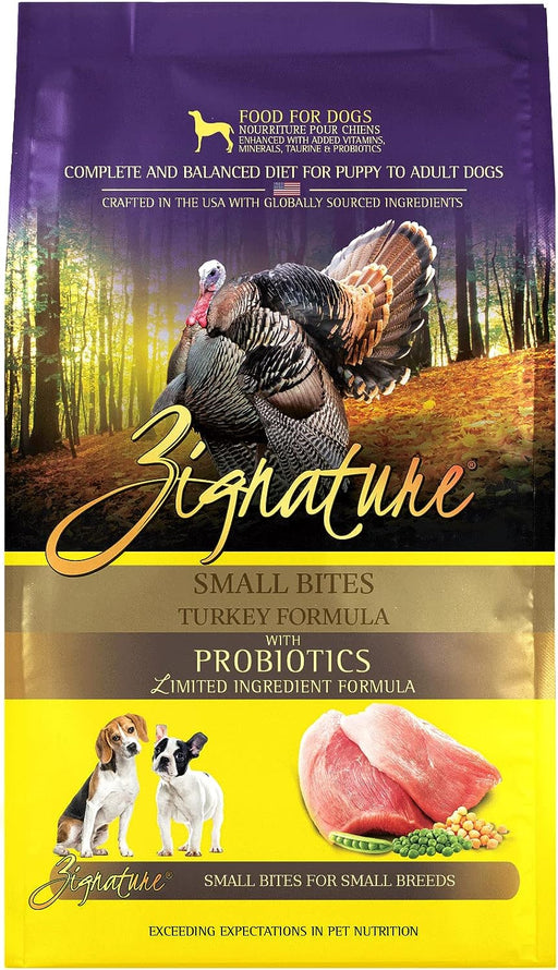 Zignature Turkey Formula Small Bites Dry Dog Food