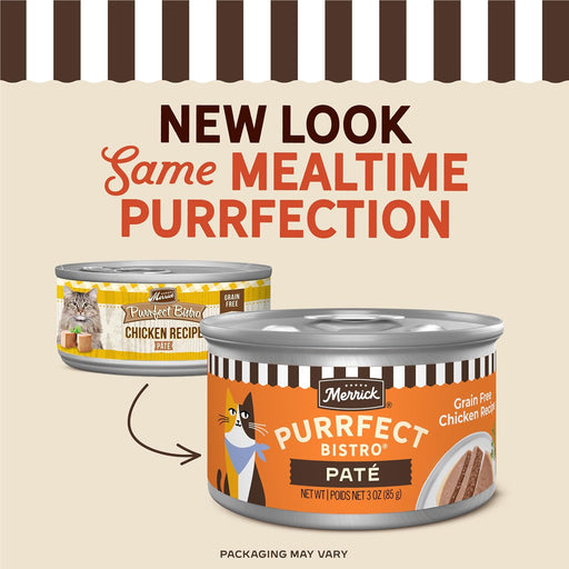 Merrick Purrfect Bistro Grain-Free Chicken Pate Canned Cat Food