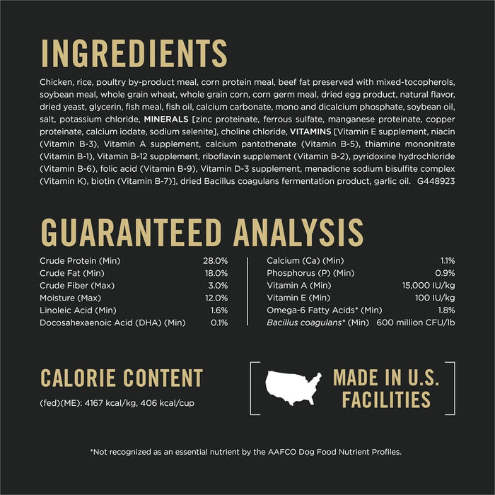 Purina Pro Plan Puppy Shredded Blend Chicken & Rice Formula with Probiotics Dry Dog Food