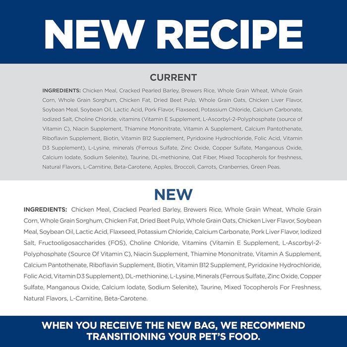 Hill's Science Diet Senior Adult 7+ Small Bites Chicken Meal, Barley & Rice Recipe Dry Dog Food