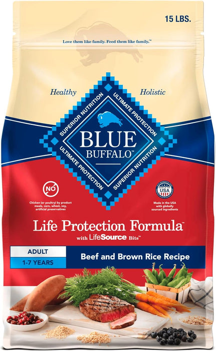 Blue Buffalo Life Protection Formula Adult Beef & Brown Rice Recipe Dry Dog Food