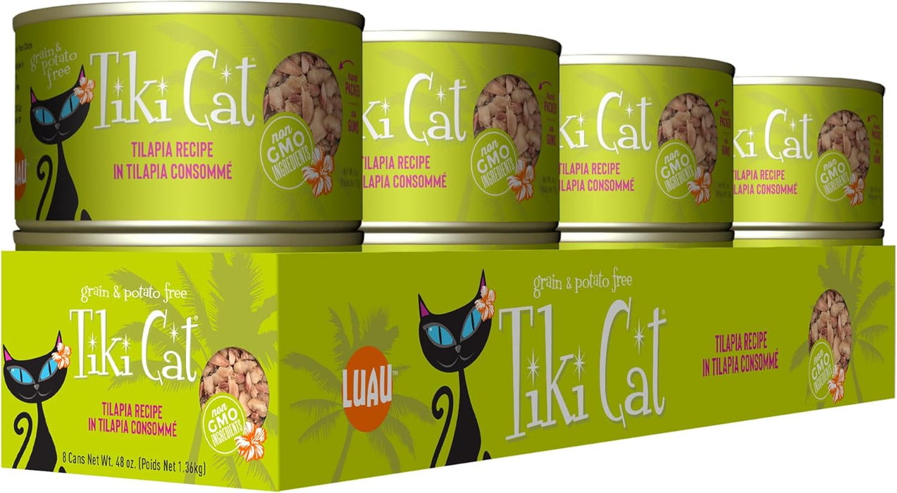 Tiki Cat Kapi'Olani Luau Grain Free Tilapia in Tilapia Consomme Canned Cat Food