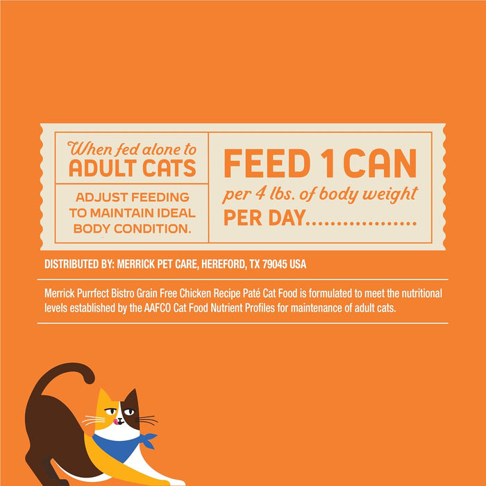 Merrick Purrfect Bistro Grain-Free Chicken Pate Canned Cat Food