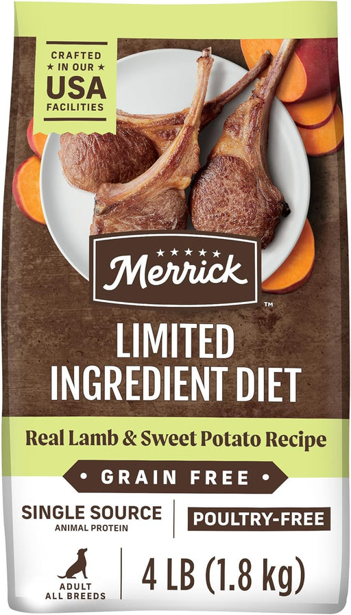 Merrick Limited Ingredient Diet Grain-Free Chicken-Free Real Lamb & Sweet Potato Recipe Dry Dog Food