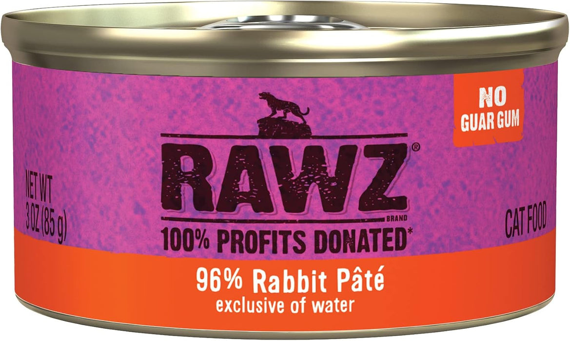 Rawz Natural Premium Pate Canned Cat Wet Food - Made with Real Meat Ingredients No BPA or Gums.