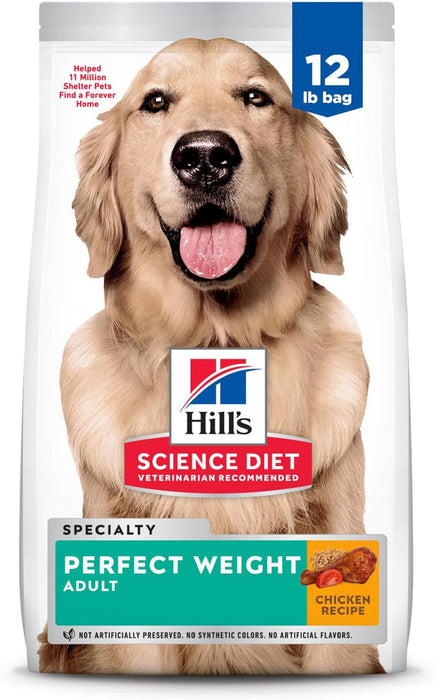 Hill's Science Diet Adult Perfect Weight Management Chicken Recipe Dry Dog Food