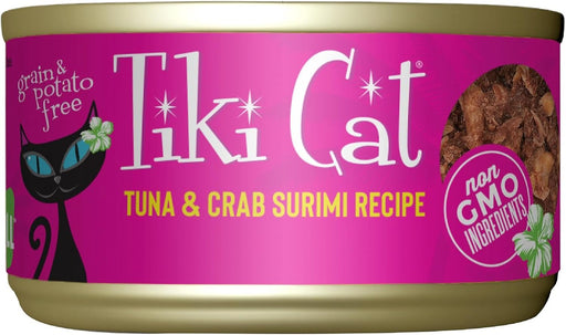 Tiki Cat Grill Wet Cat Food, Tuna & Crab Surimi, 6 oz. Cans (8 Count)