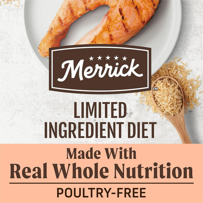 Merrick Limited Ingredient Diet Premium And Natural Kibble With Healthy Grains, Salmon And Brown Rice Dog Food - 22.0 lb. Bag