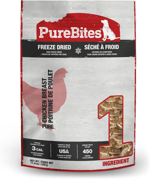 PureBites Mini Trainers RAW Freeze Dried Chicken Breast Dog Treats | 11.6 oz