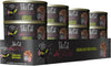 TIKI PETS Cat After Dark Grain-Free, Low-Carbohydrate Wet Food with Real Shredded Meat for Cats & Kittens, 2.8oz, 12pk, Chicken & Beef, Black.