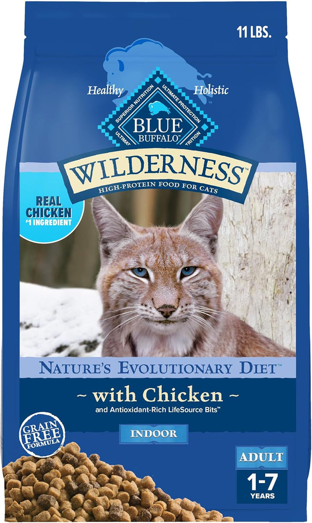 Blue Buffalo Wilderness High Protein Grain-Free Dry Cat Food – Natural Chicken Recipe