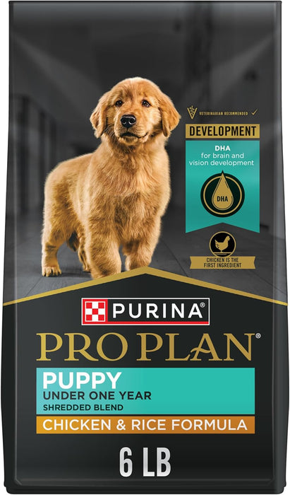 Purina Pro Plan Puppy Shredded Blend Chicken & Rice Formula with Probiotics Dry Dog Food
