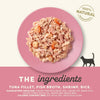 Applaws Natural Wet Cat Food, 24 Count, Limited Ingredient Canned Wet Cat Food, Tuna Fillet with Shrimp in Broth.