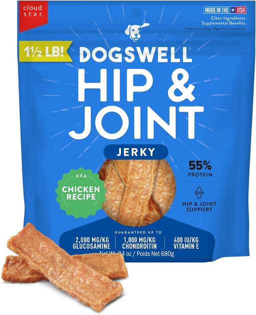 Dogswell Grain-Free Hip & Joint Chicken Jerky Dog Treats