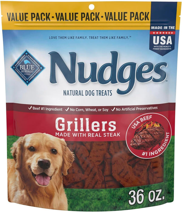 Blue Buffalo Nudges Grillers Steak Natural Dog Treats