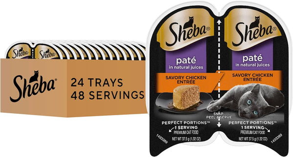 Sheba Perfect Portions Wet Cat Food – Twin-Pack Chicken Recipe Premium Meal