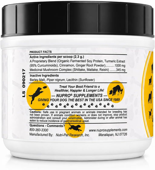 Nupro Lyfe-Spyce Plant-Based Dog Supplement with Turmeric, Mushrooms & Ginger