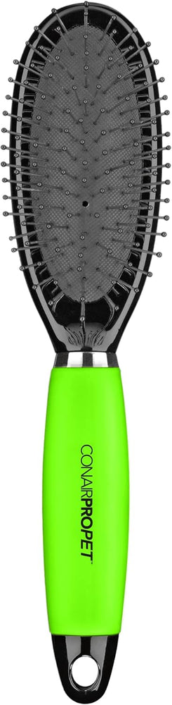 CONAIRPRO dog & cat - Medium Pin Brush - Dog Brush for Shedding, Stainless Steel Round Tip Pins with Memory Grip Gel, Ideal for Medium Breeds