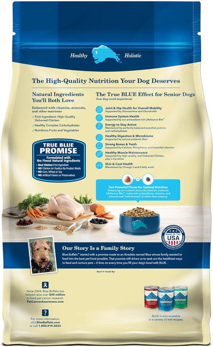 Blue Buffalo Life Protection Formula Senior Dry Dog Food, Chicken & Brown Rice Recipe, Made with Natural Ingredients, Supports Joint Health and Mobility
