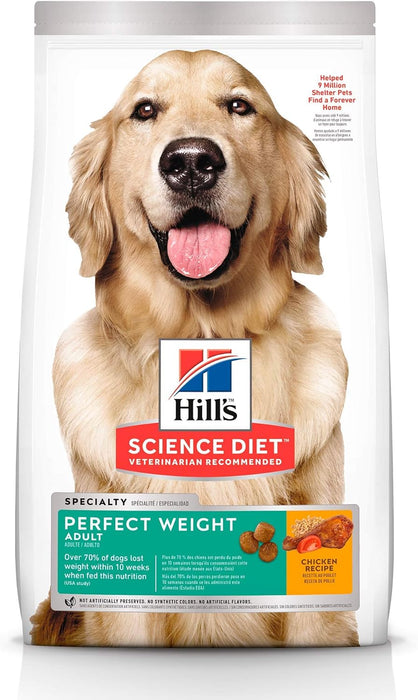 Hill's Science Diet Adult Perfect Weight Management Chicken Recipe Dry Dog Food