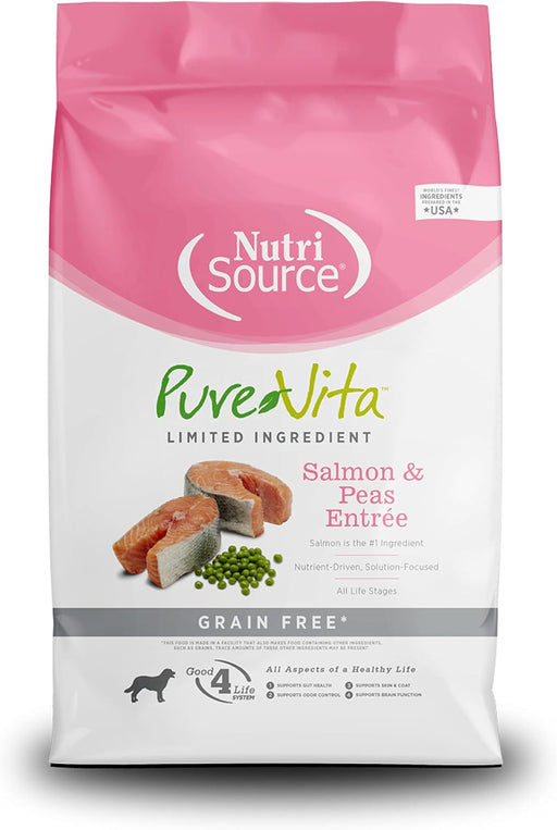PureVita dog food with salmon and peas