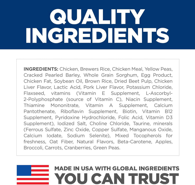 Hill's Science Diet Adult Sensitive Stomach & Sensitive Skin Small Bites Dry Dog Food, Chicken Recipe