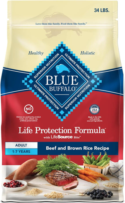 Blue Buffalo Life Protection Formula Adult Beef & Brown Rice Recipe Dry Dog Food