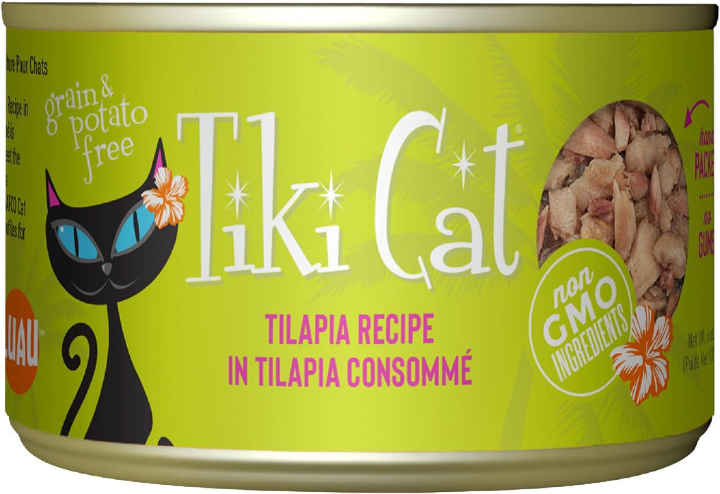 Tiki Cat Kapi'Olani Luau Grain Free Tilapia in Tilapia Consomme Canned Cat Food