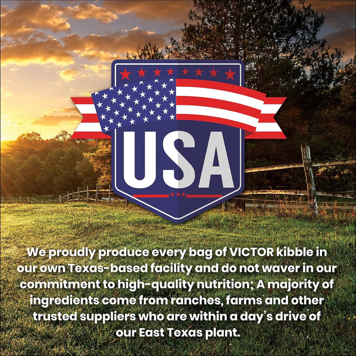 VICTOR Super Premium Dog Food – Hi-Pro Plus Dry Kibble – High Protein Dog Food with 30% Protein – Beef, Chicken, Pork, Fish Meals, Gluten Free - for High Energy and Active Dogs & Puppies