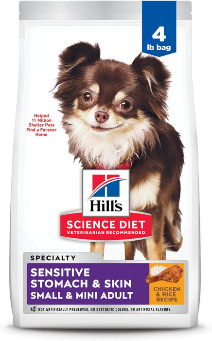 Hill's Science Diet Adult Sensitive Stomach & Sensitive Skin Small Breed & Mini Breed Chicken Recipe Dry Dog Food