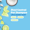 TropiClean Deshedding Dog Shampoo, Fast-Acting Shedding Control & Coat Softener, Puppy Safe, Made in USA, Lime & Coconut Scent, Cat Friendly, 20oz.