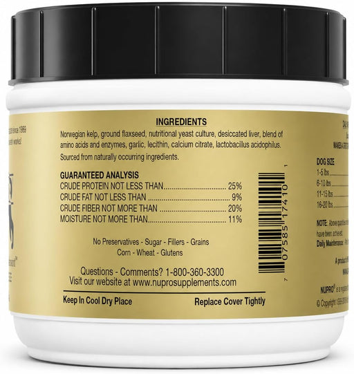 Nupro All Natural Small Breed Formula Supplements