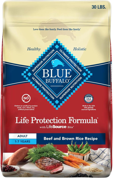 Blue Buffalo Life Protection Formula Adult Beef & Brown Rice Recipe Dry Dog Food