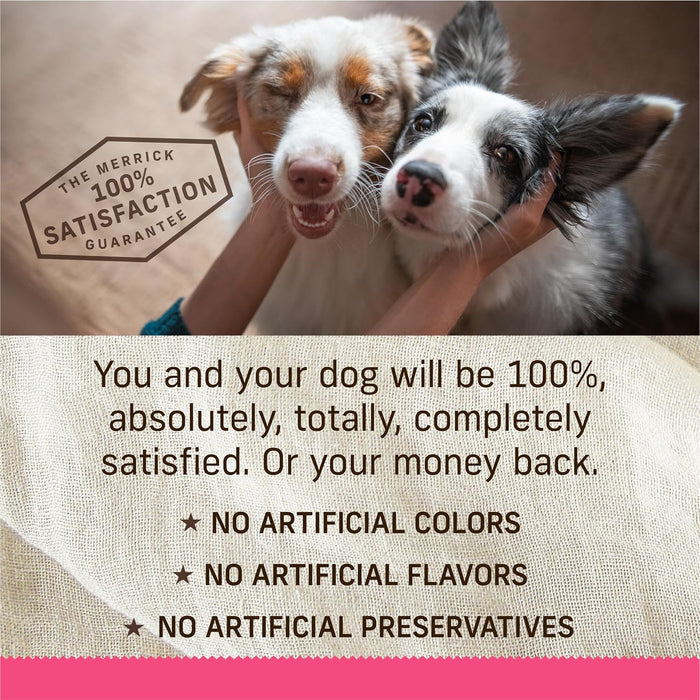 Merrick Lil’ Plates Grain Free Dinner Duos Soft Natural Wet Small Dog Food Variety Pack, Beef and Chicken - (Pack of 12) 3.5 lb. Tubs