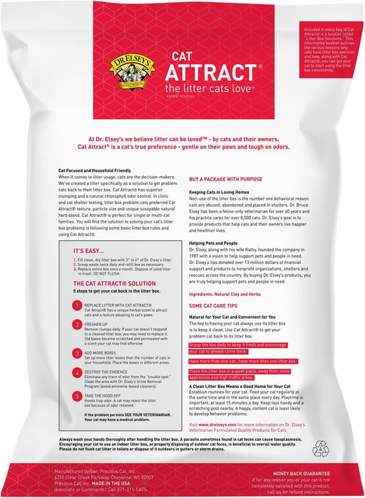 Dr. Elsey's Cat Attract Clumping Clay Cat Litter