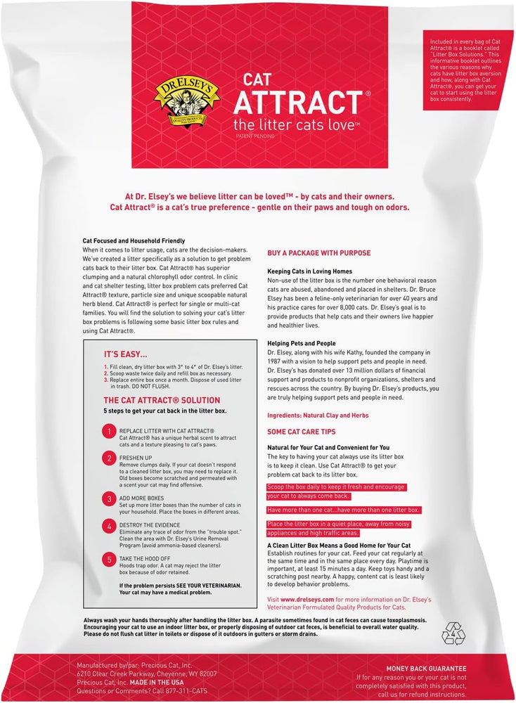 Dr. Elsey's Cat Attract Clumping Clay Cat Litter