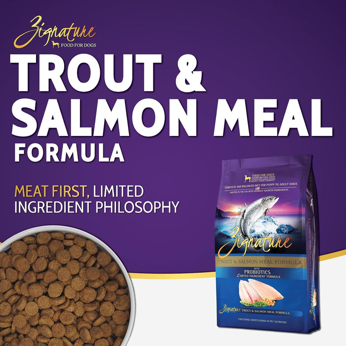 Zignature Limited Ingredient Formula Trout & Salmon Meal Dry Dog Food