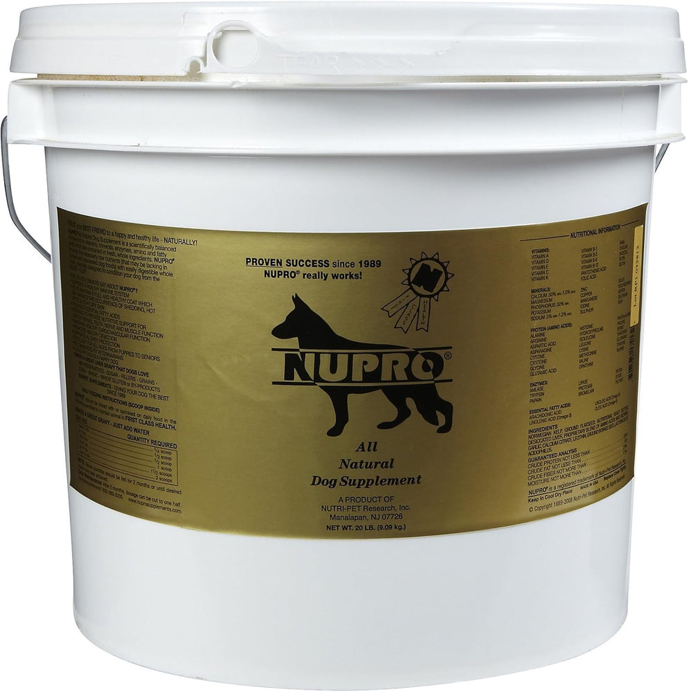 Nupro Gold Dog Supplement 20 lb – Natural Skin, Coat, Digestive & Immune Support Powder