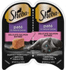 Sheba Perfect Portions PSheba Wet Food PERFECT PORTIONS Paté Adult Wet Cat Food Trays (24 Count, 48 Servings), Delicate Salmon Entrée, Easy Peel Twin-Pack Trays , 1.32 Ounce (Pack of 48)ate Delicate Salmon Entree Wet Cat Food