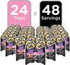Sheba Perfect Portions PSheba Wet Food PERFECT PORTIONS Paté Adult Wet Cat Food Trays (24 Count, 48 Servings), Delicate Salmon Entrée, Easy Peel Twin-Pack Trays , 1.32 Ounce (Pack of 48)ate Delicate Salmon Entree Wet Cat Food