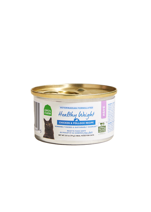 Open Farm Functional Healthy Weight Wet Cat Pâté — Full Case — manufacturer recipe-family image; packaging size may differ