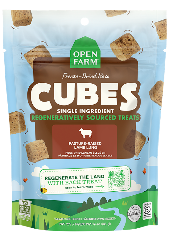 Freeze Dried Raw Regeneratively Sourced Lamb Lung Treat — 3 oz