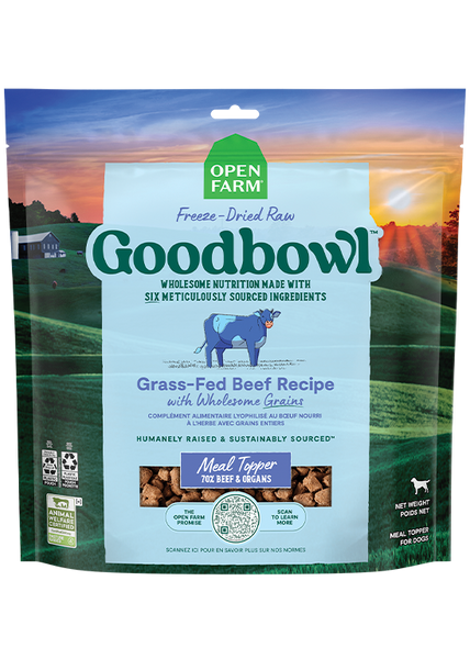 Open Farm GoodBowl Grass-Fed Beef with Wholesome Grains Dog — manufacturer recipe-family image; packaging size may differ