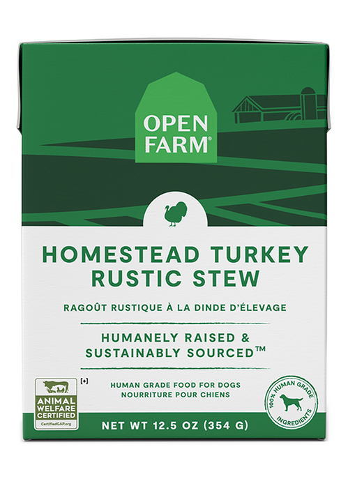Homestead Turkey Rustic Stew Wet Dog Food — 12.5 oz (Case of 12)