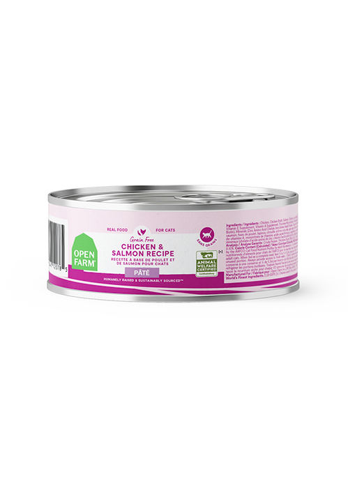 Open Farm Grain Free Chicken & Salmon Cat Pâté — Full Case — manufacturer recipe-family image; packaging size may differ
