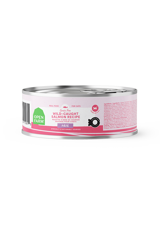 Open Farm Grain Free Wild-Caught Salmon Cat Pâté — Full Case — manufacturer recipe-family image; packaging size may differ