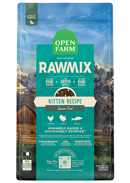 Open Farm Raw Mix Kitten Food — manufacturer recipe-family image; packaging size may differ