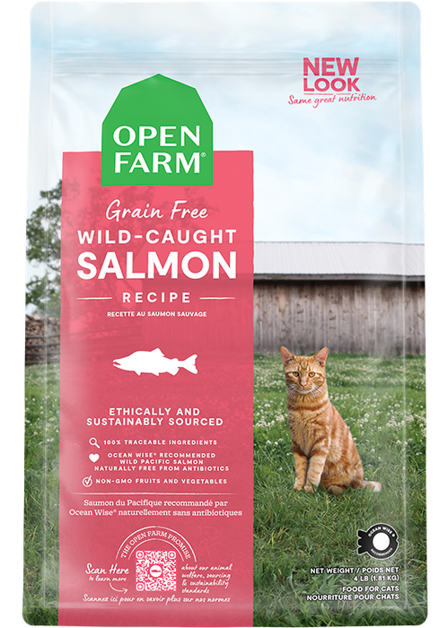 Open Farm Grain Free Wild-Caught Salmon Cat — manufacturer recipe-family image; packaging size may differ