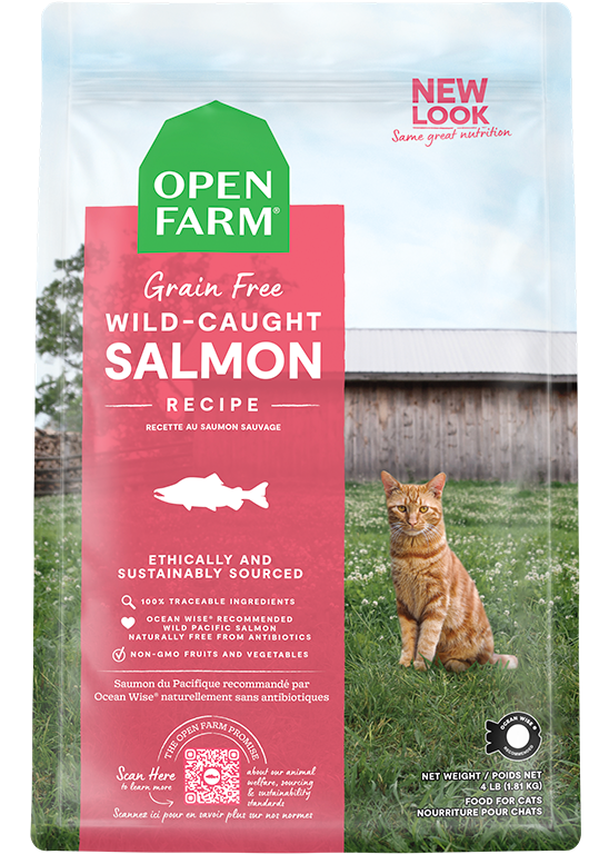 Open Farm Grain Free Wild-Caught Salmon Cat — manufacturer recipe-family image; packaging size may differ