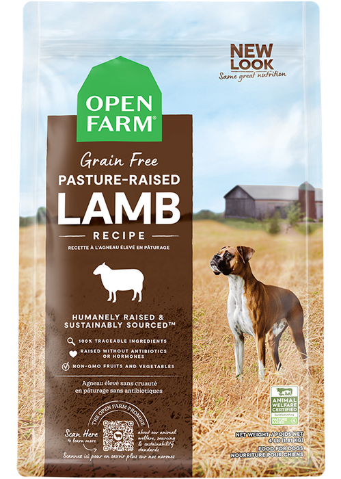 Open Farm Grain Free Pasture Raised Lamb Dog — manufacturer recipe-family image; packaging size may differ